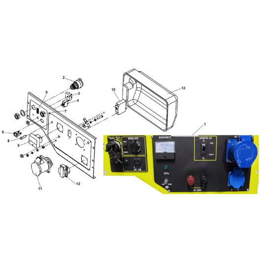 Панель управления Champion GG11000E